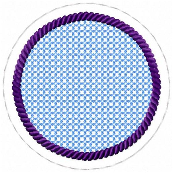 ITH-Stickdatei MugRug Untersetzer Einzeldatei für 10x10 cm